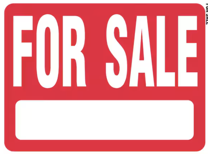 For sale yard sign