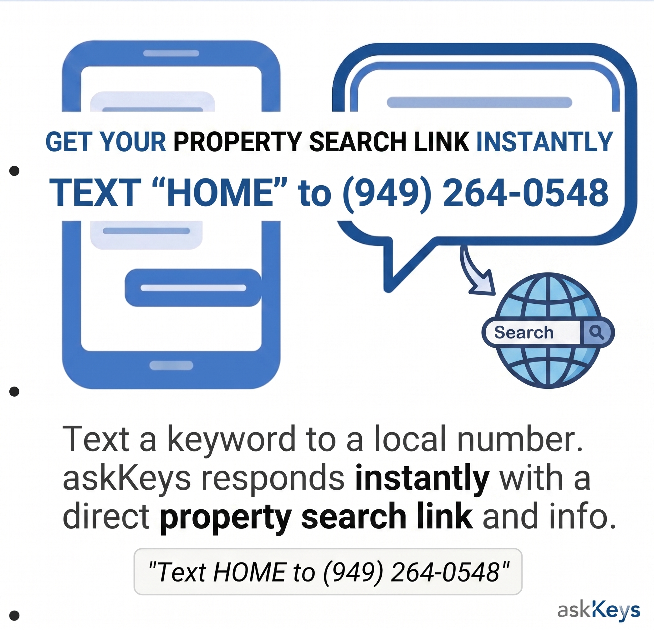 Text an agent key via SMS
